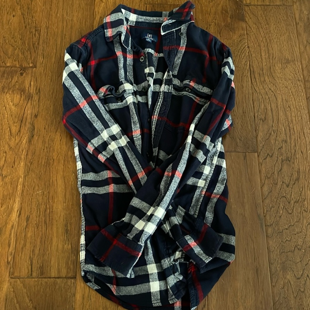 Flannel LS Button up Adult XS